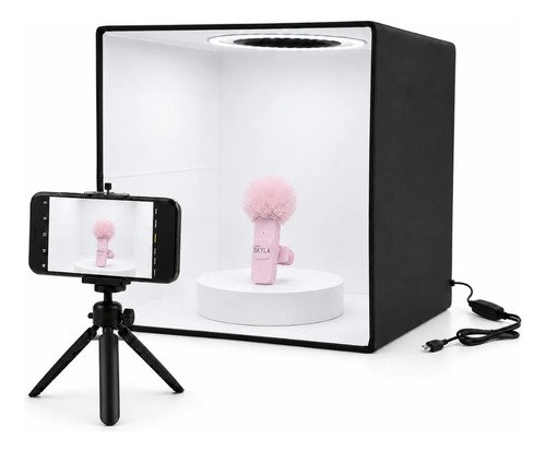 Caja De Luz Para Fotografía Puluz De 30 X 30 Cm Con 112 Led y 6 fondos intercambiables