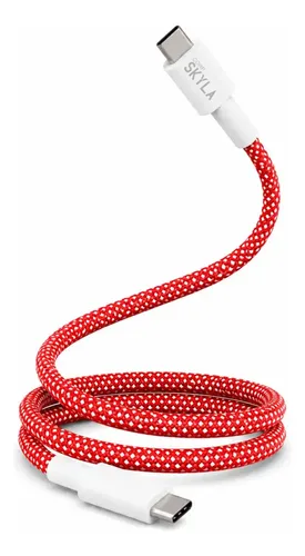Cable USB-C a USB-C - Carga Rápida 1m - Color Rojo