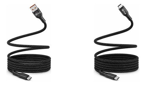 Kit Cable Usb-a A Usb-c + Cable Usb-c A Usb-c 60w 1m Negro Corp Skyla