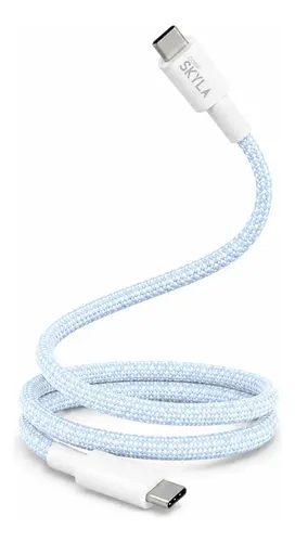 Cable USB-C a USB-C - Carga Rápida 1m - Color Azul