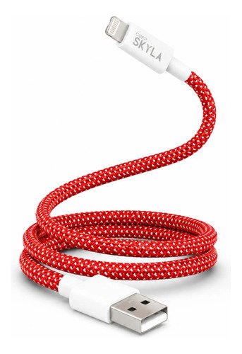 Cable USB a Lightning - Carga Rápida 1m - Color Rojo