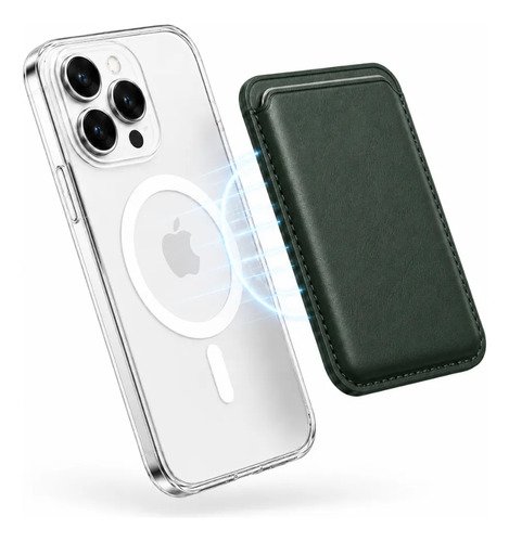 Billetera magnética para IPhone o Android - Color Verde