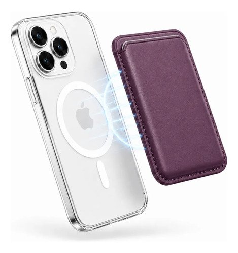 Billetera magnética para IPhone o Android - Color Violeta