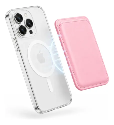 Billetera magnética para IPhone o Android - Color Rosa